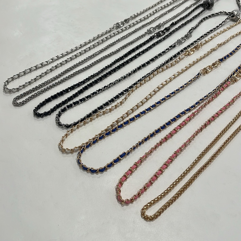 Unbranded adjustable chains: metal & faux leather + inserts available - Picture 6 of 13